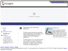 Tablet Screenshot of integex.com